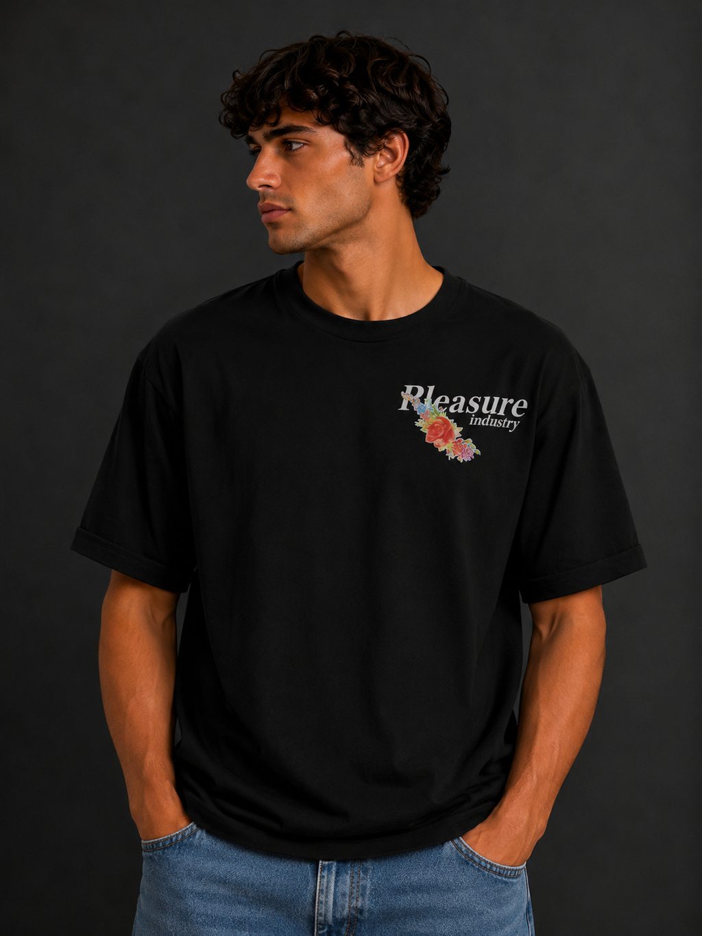 Pleasure Industry Tee — Black Oversize