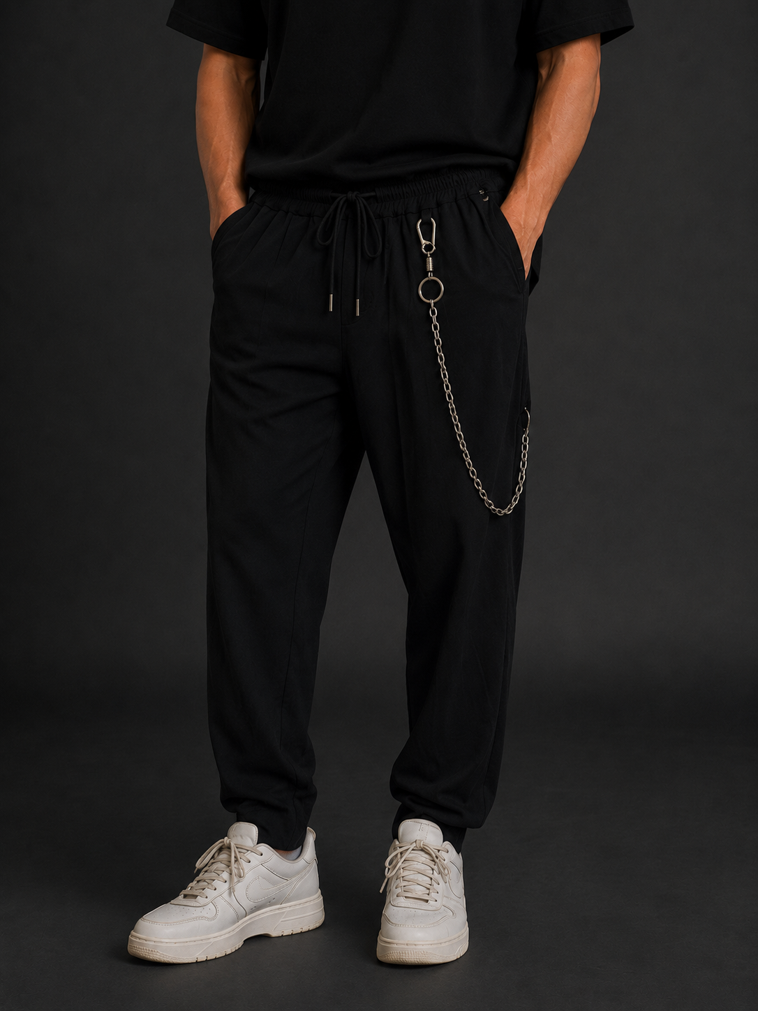 Essential Chain Pants — Black Edition