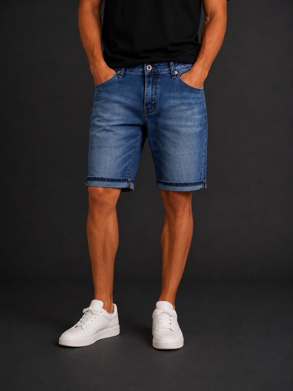 Denim Shorts Essential Vintage Blue