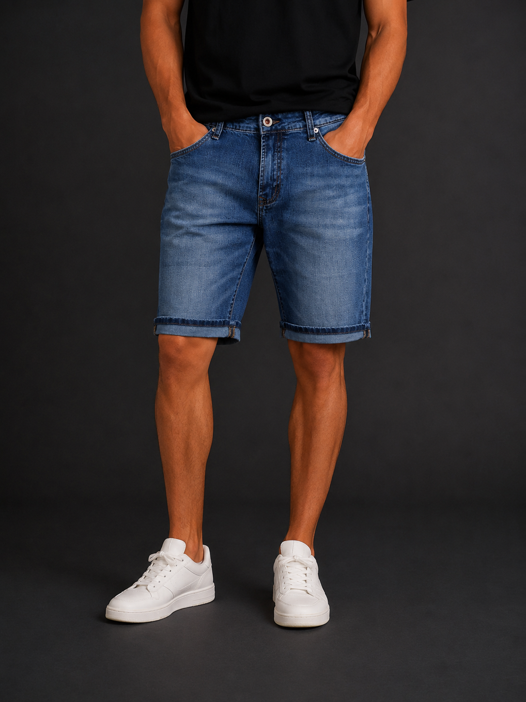 Denim Shorts Essential Vintage Blue