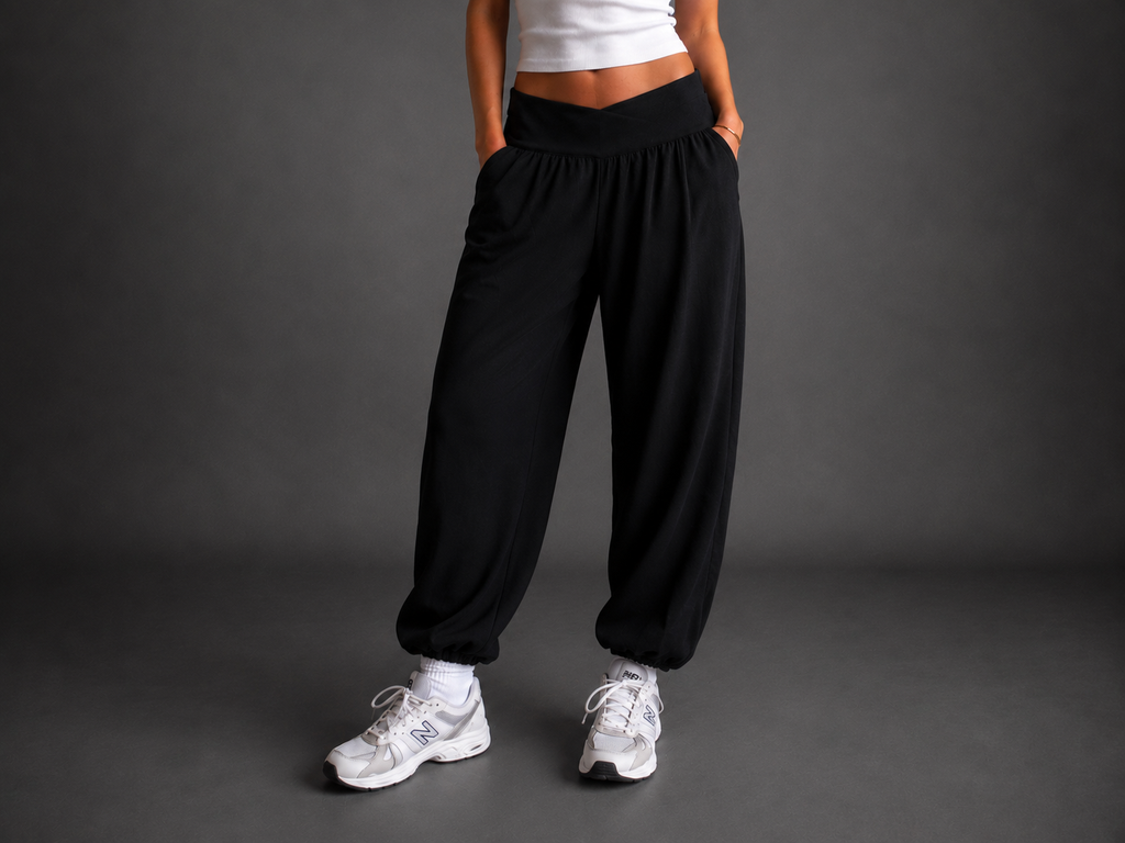 Essential Parachute Pants — Black Edition